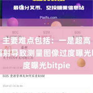 主要难点包括：一是超高温热辐射导致测量图像过度曝光bitpie