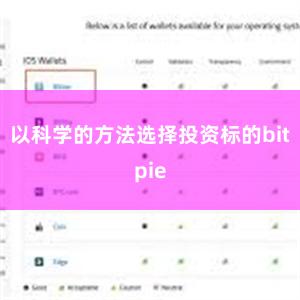 以科学的方法选择投资标的bitpie